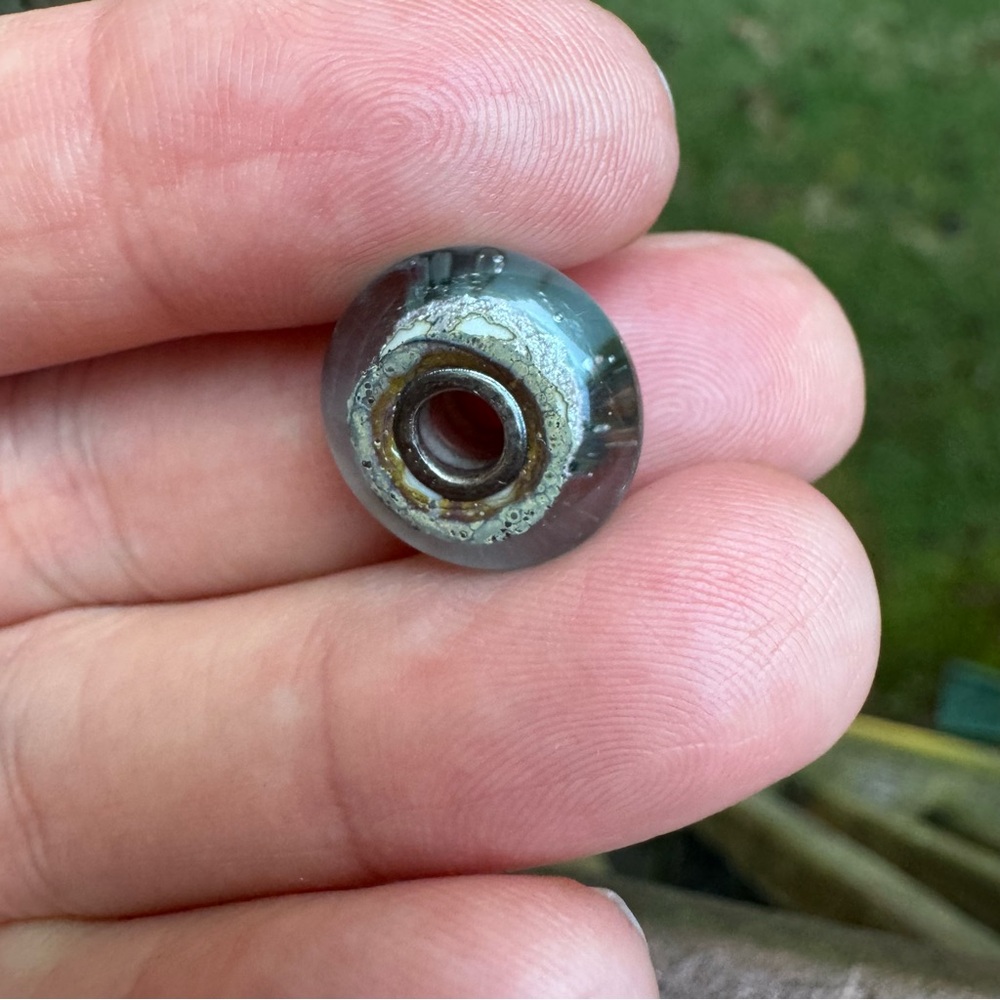 Trollbeads Silver Mountain TGLBE-20046 Retired Glass Bead 925S LAA - Picture 6 of 10